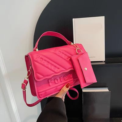 Designer Quilted PU Leather Crossbody Bag – Women’s Fashion Shoulder Bag | Summer Hot Selling Ladies Handbag | 2-Piece Set_img_4