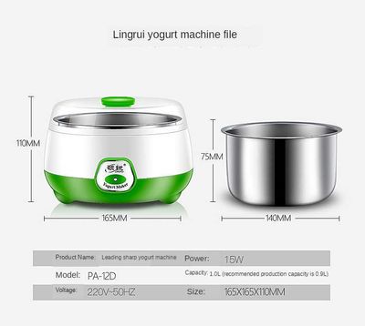 Automatic Making Yogurt Fermentation Machine Mini Portable Homemade 1L_img_5