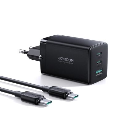 Joyroom JR-TCG01 65W Fast Charger with 1.2m C to C Cable মোবাইল চার্জার।
