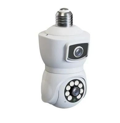 V380 E9 Dual Lens Bulb PTZ IP Camera- White Color আইপি ক্যামেরা ।_img_0