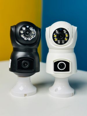 V380 E9 Dual Lens Bulb PTZ IP Camera- White Color আইপি ক্যামেরা ।_img_1