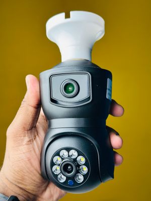 V380 E9 Dual Lens Bulb PTZ IP Camera- White Color আইপি ক্যামেরা ।_img_2