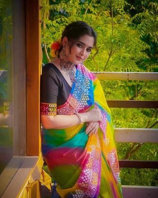 রংধনু আফসান প্রিন্টের হাফ সিল্ক শাড়ি_img_2