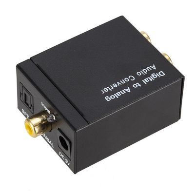 Digital to analog audio converter digital optical fiber to coaxial analog signal audio converter with headphone jack_img_2
