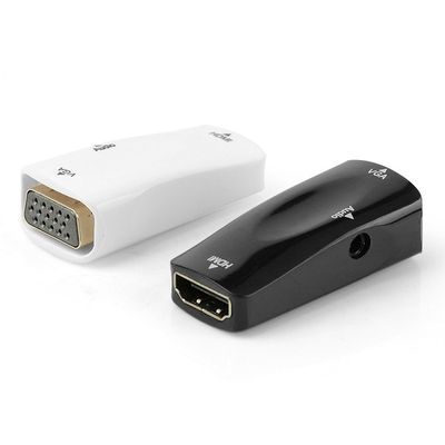 HDMI to VGA Converter female to female HD to monitor TV with audio converter HDMI TO VGA adapter 1080p_img_2