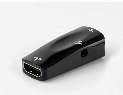 HDMI to VGA Converter female to female HD to monitor TV with audio converter HDMI TO VGA adapter 1080p_img_3