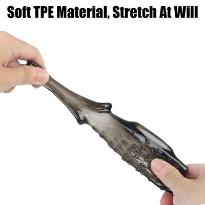 Cock Sleeve Soft TPE Male Delay Ejaculation Penis Vibrating Ring Sex Toys For Men Couples Enlargement Extender Chastity Device_img_1