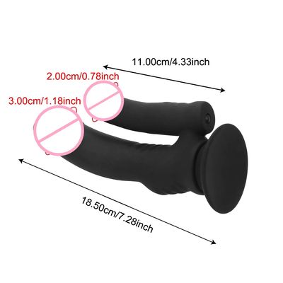 Vagina Clitoris Massager Sex Toys for Women Female Double Dildo Vibrators Lesbian Dildo Butt Plug_img_1