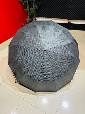 Premium 12-Ribs Automatic Open/Close Wooden colour Handle Umbrella_img_2