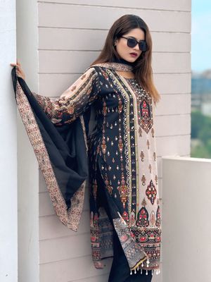 Georgette Readymade Three Piece_img_1