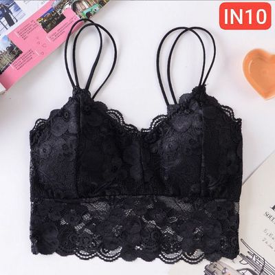 Flower lace Suspender Top Bra_img_2