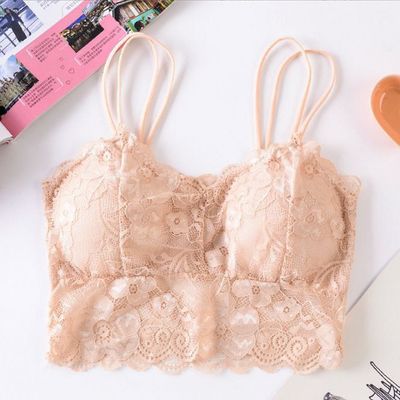 Flower lace Suspender Top Bra_img_3