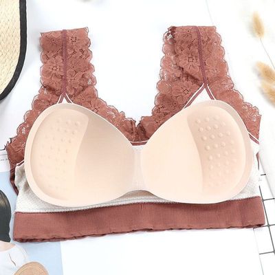 Shoulder Lace Flower Bra_img_5