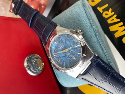 Omega constellation blue dial sweep movement_img_1