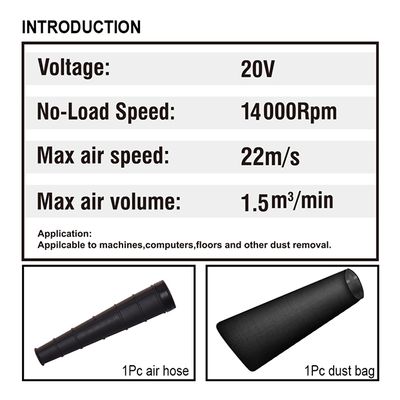 HARDEN 20 Volt Cordless Dust Blower, Tools Only (Battery & Charger Not Included), High-Power Air Blower; 756722_img_5