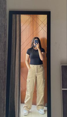 Beige Cargo Denim_img_1