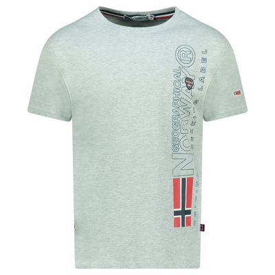 Men's T-Shirt Short Sleeve with Light Grey Flag_img_0
