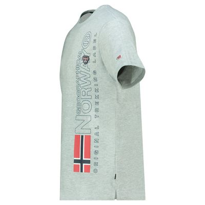 Men's T-Shirt Short Sleeve with Light Grey Flag_img_2
