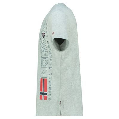 Men's T-Shirt Short Sleeve with Light Grey Flag_img_3