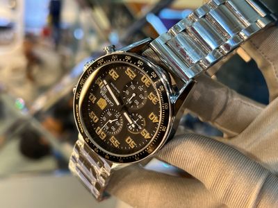 Tag Heuer Caliber 16 black dial silver chain Semi AAA Grade_img_0