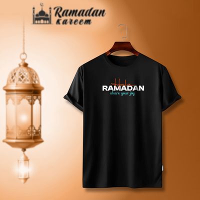 Ramadan printed cotton fabric men's t shirt_img_1