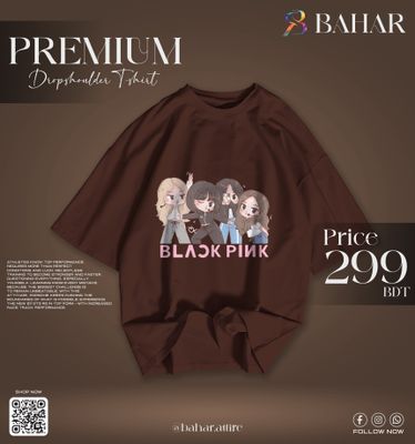 Oversized T-Shirt (Black Pink)_img_4