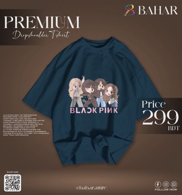 Oversized T-Shirt (Black Pink)_img_7