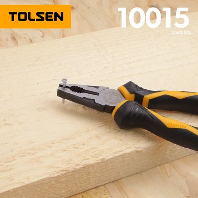 TOLSEN 6" Combination Pliers 160mm Industrial GRIPro Series Model: 10015_img_0