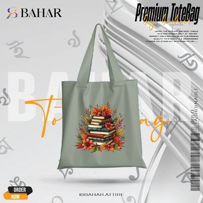 Books & Flowers Tote Bag_img_6