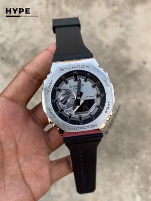 GSHOCK metal model silver case silver dial_img_0