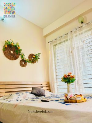 ওয়াল ডেকোর ৩ পিস সেট  + আর্টিফিশিয়াল ফুল_img_0