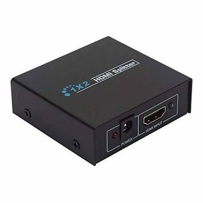 1 in 2 Out HD 1080P 3D 1.2 HDMI Splitter Duplicator Amplifier Switch AC Adapter_img_0