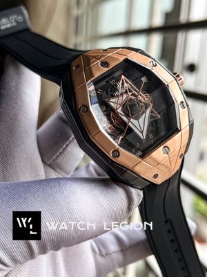 HUBLOT SANG BLEU 3 BLACK BODY ROSE GOLD BEZEL_img_0