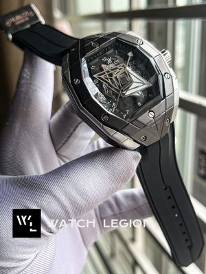 HUBLOT SANG BLEU 3 SILVER BODY BLACK BEZEL_img_0