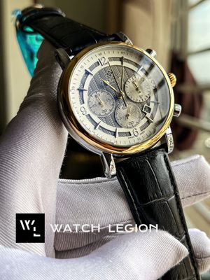 PATEK BLK BELT GOLDEN BEZEL, ANTIQ DIAL_img_0