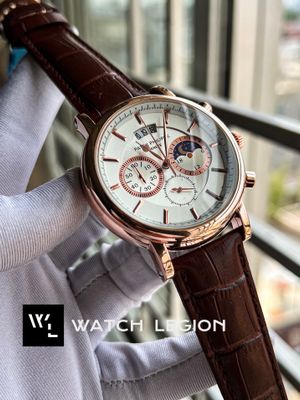 PATEK BROWN BELT RG CASE, WHITE DIAL ROSE GOLD SUB_img_0