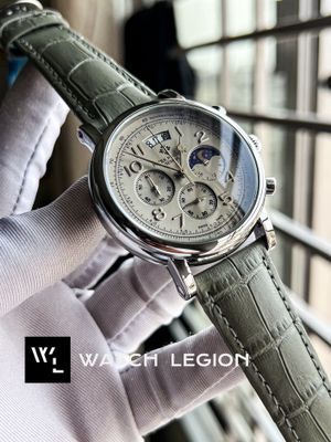 PATEK GREY BELT, SILVER CASE, SIMPLE GREY DIAL_img_0