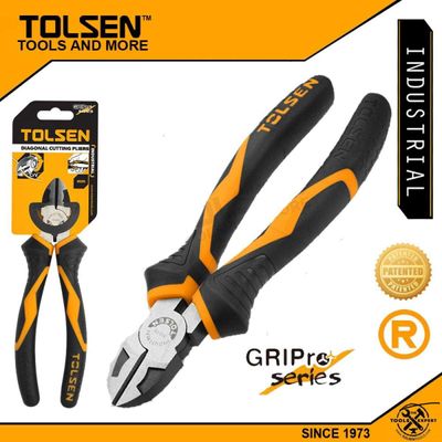 TOLSEN 6" Diagonal Cutting Pliers (160mm) Industrial GRIPro Series Model: 10018_img_0