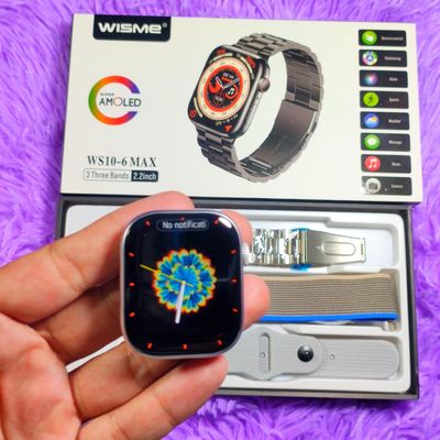 Wisme WS 10-6 Max Smartwatch – প্রিমিয়াম সুপার অ্যামোলেড কার্ভ ডিসপ্লে ও ৩টি স্ট্র্যাপ!_img_0