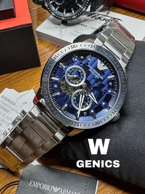 Emporio Armani Meccanico AR60052 Blue Dial Original_img_0