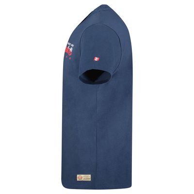 Canadian Peak JOPEAKEAK Homme - T-Shirt Col Rond avec Impressions et Drapeau Marine_img_2