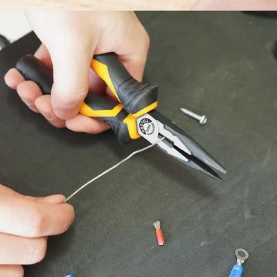 TOLSEN 6" Long Nose Pliers (160mm) CrV Industrial GRIPro Series Model: 10021_img_2