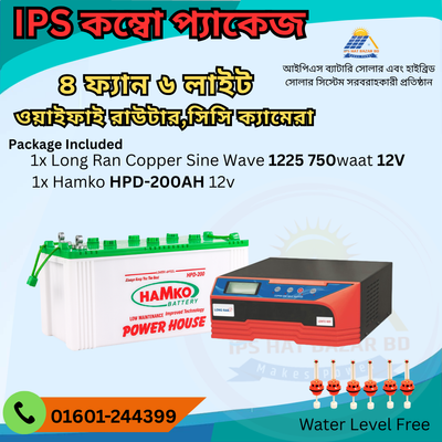 4-Fan 6-Light Combo Package Copper IPS/UPS For Small Families_img_0