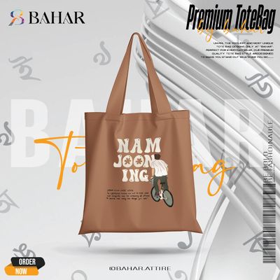Trendy Top Handle Tote Canvas Bag_img_7