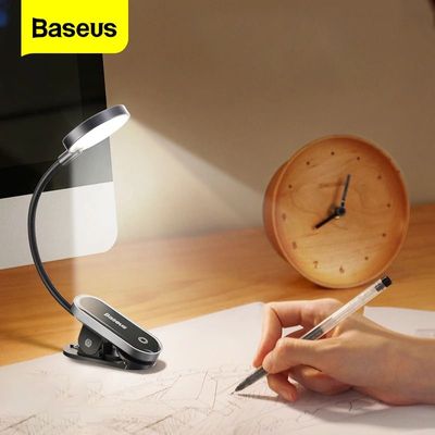 Baseus Rechargeable Mini Clip Lamp For Book Reading, Aquarium, Laptop Keybaord Light Portable And Useful (DGRAD-0G)_img_0