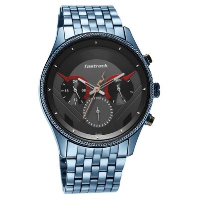 Fastrack NS3286KM03 Thor Quartz Multifunction Grey Dial Metal Strap Watch_img_4