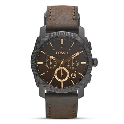FOSSIL MID-SIZECHRONOGRAPH BROWN LEATHER MEN'S WATCHFS4656_img_0