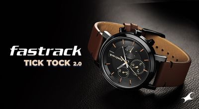 Fastrack 3287NL01 Tick Tock Black Dial Watch_img_1