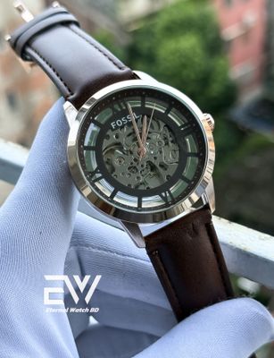 FOSSIL AUTOMATIC CHOCOLATE BELT RG CASE BLACK DIAL_img_0