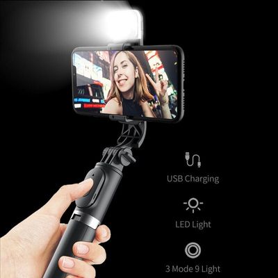 P20S Selfie Stick with LED Light সেলফি স্টিক।_img_1